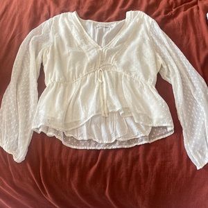 Abercrombie and fitch size XL sheer too long sleeve